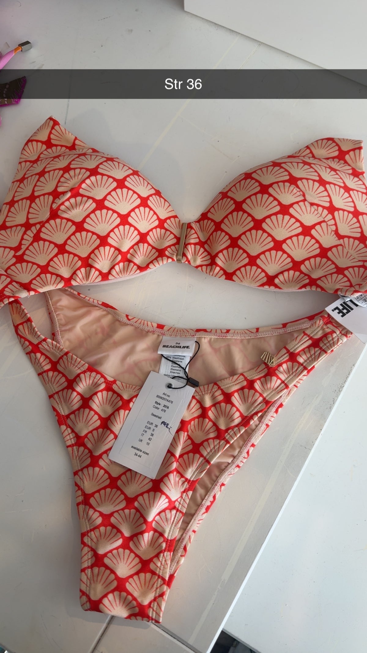 Bikini sett str 36