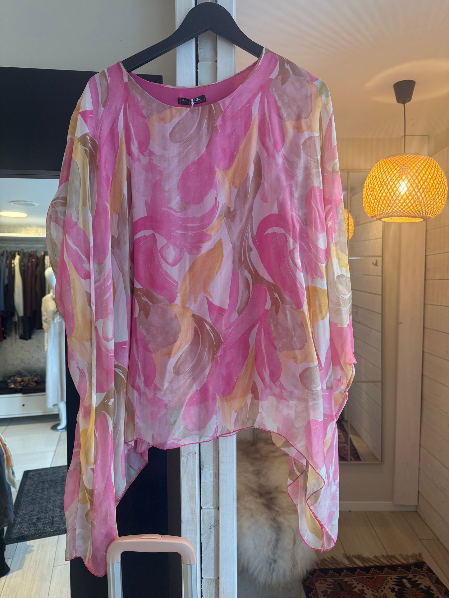 Silke poncho blouse 💚 flere farger
